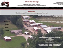 Tablet Screenshot of jptractorsalvage.com